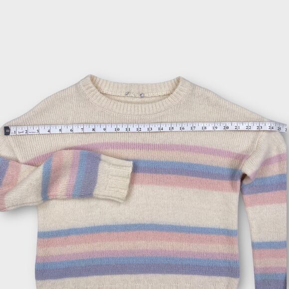 $188 Rails Sweater Womens X-Small Lani Sunset Striped Wool Alpaca Cream Colorful - Picture 6 of 14